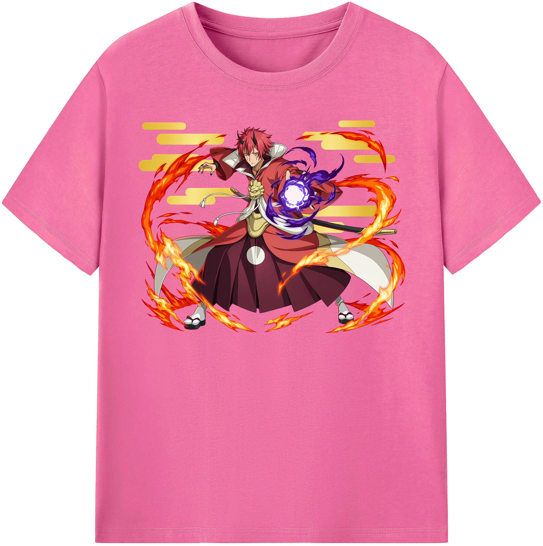 （画像用） 転スラ Regarding Reincarnated to Slime レディースカジュアルプリントTシャツ（綿100％）
